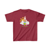 Urban SoulShine & co Kids clothes XS / Cardinal Red Be Present Meditating Santa Christmas Heavy Cotton™ Tee (Youth)