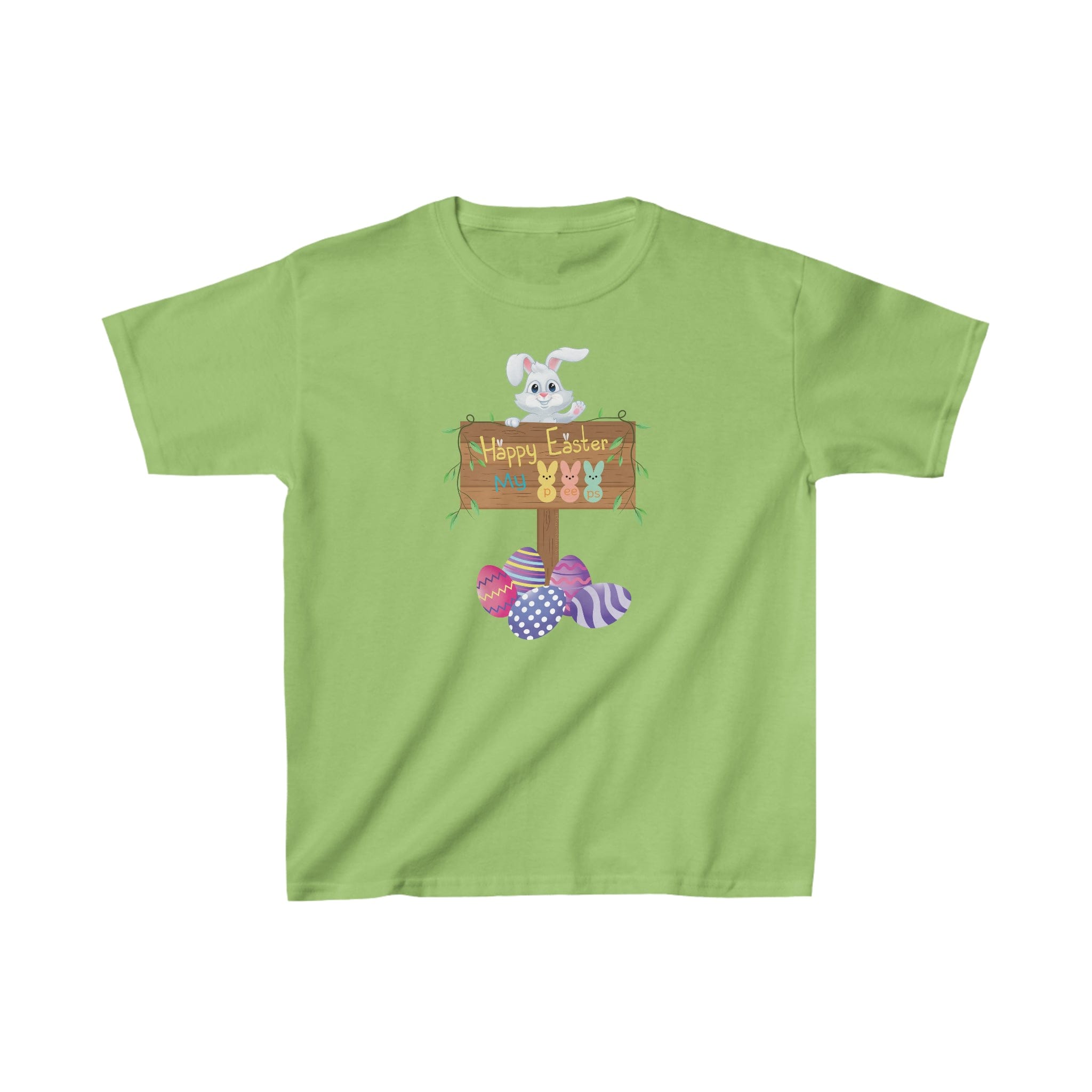 Urban SoulShine & co Kids clothes XS / Lime Happy Easter My Peeps Cotton Tee (Youth)