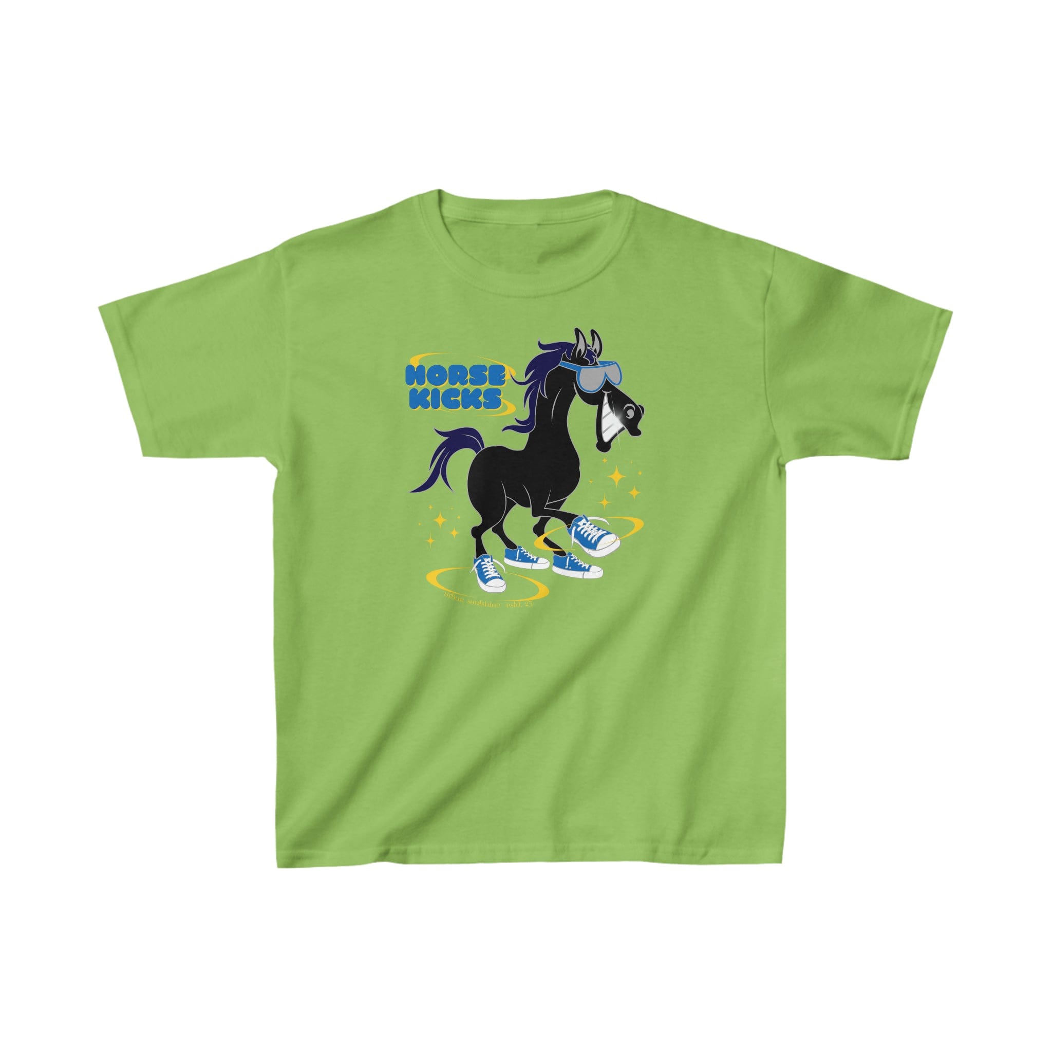 Urban SoulShine & co Kids clothes XS / Lime Horse Kicks (Kid's T)