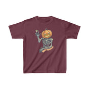 Urban SoulShine & co Kids clothes XS / Maroon Eye Catcher Halloween Jack-o-latern Kids Heavy Cotton™ Tee