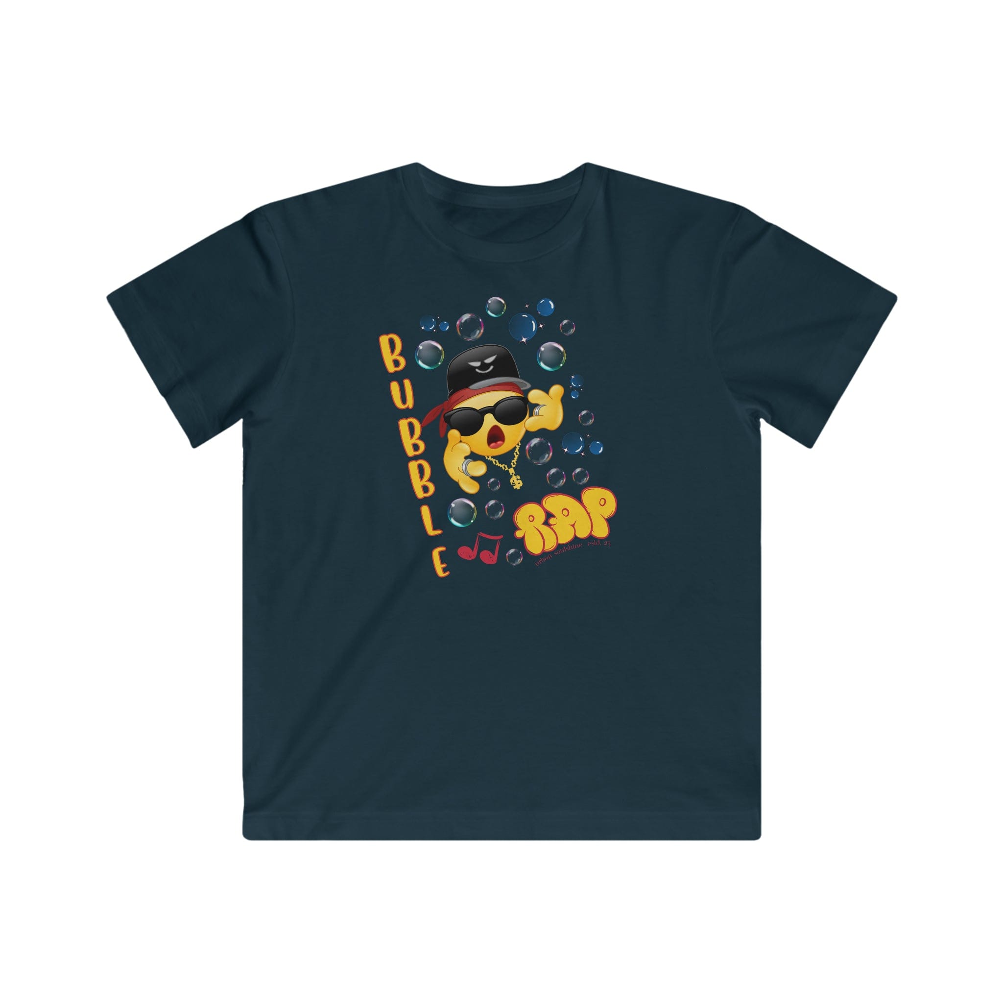  Navy Bubble Rap Kid's Sarcasm Tee (unisex)