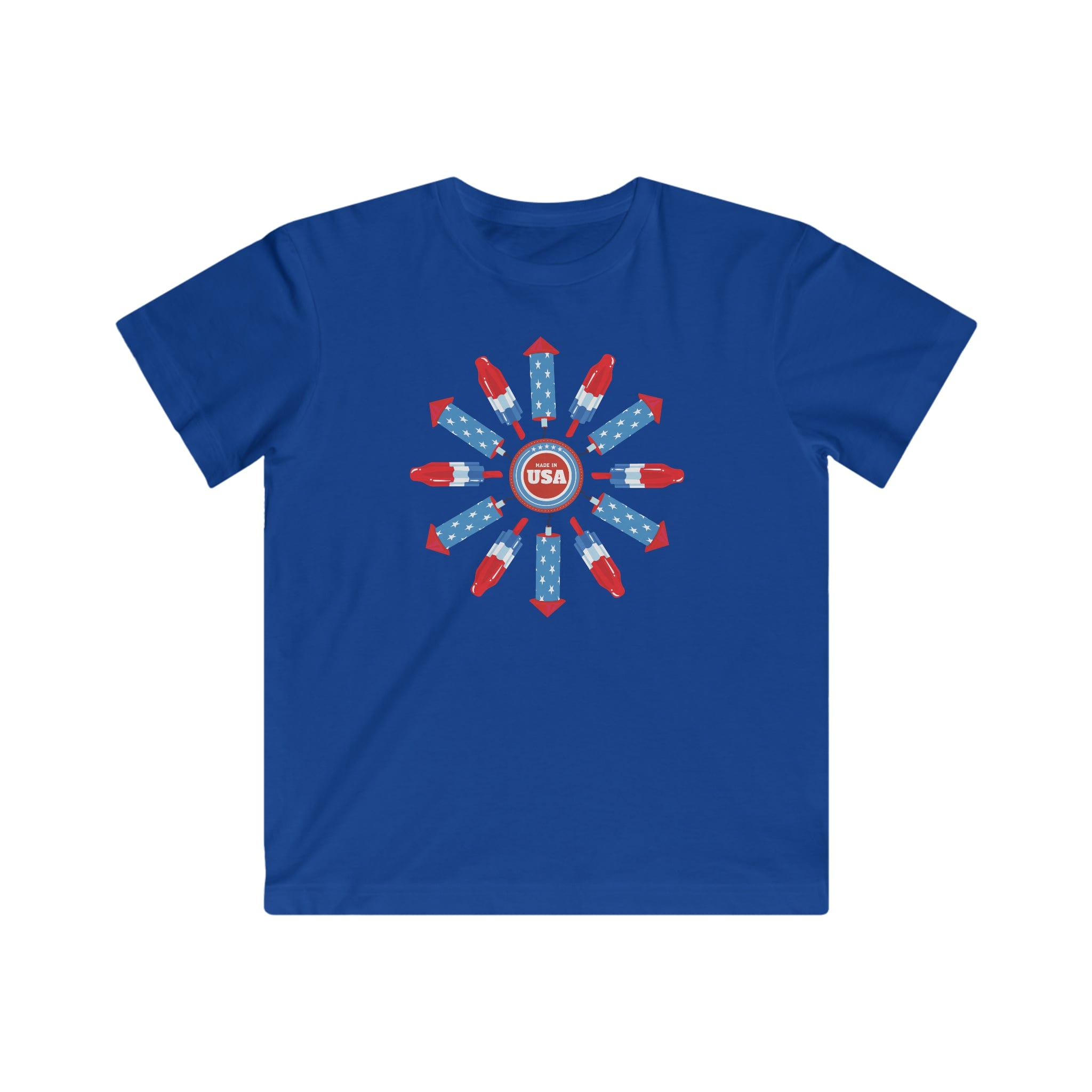 Urban SoulShine & co Kids clothes XS / Royal Pops n' Rockets USA Kids Tee