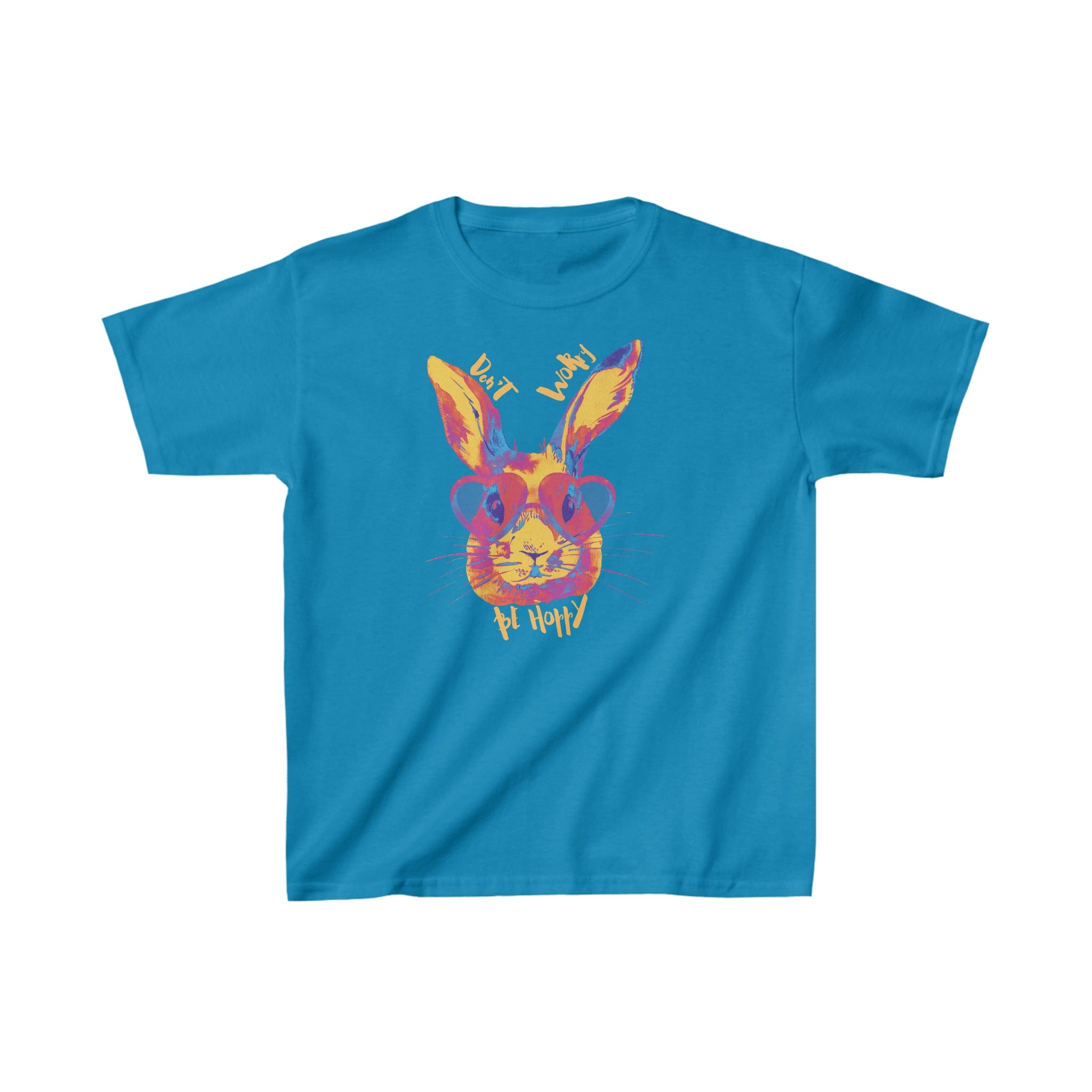 Urban SoulShine & co Kids clothes XS / Sapphire Don't Worry Be Hoppy Easter Cotton Tee (Youth)