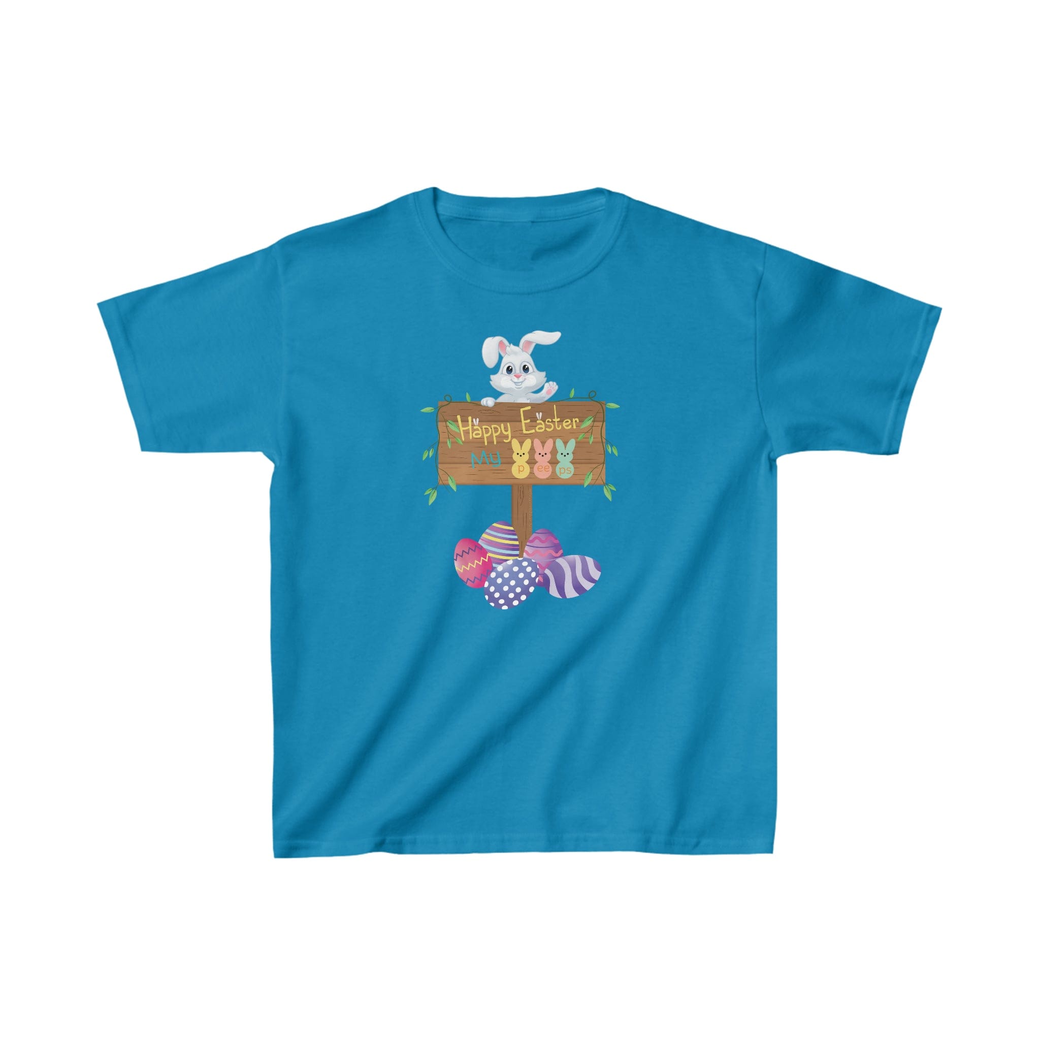 Urban SoulShine & co Kids clothes XS / Sapphire Happy Easter My Peeps Cotton Tee (Youth)