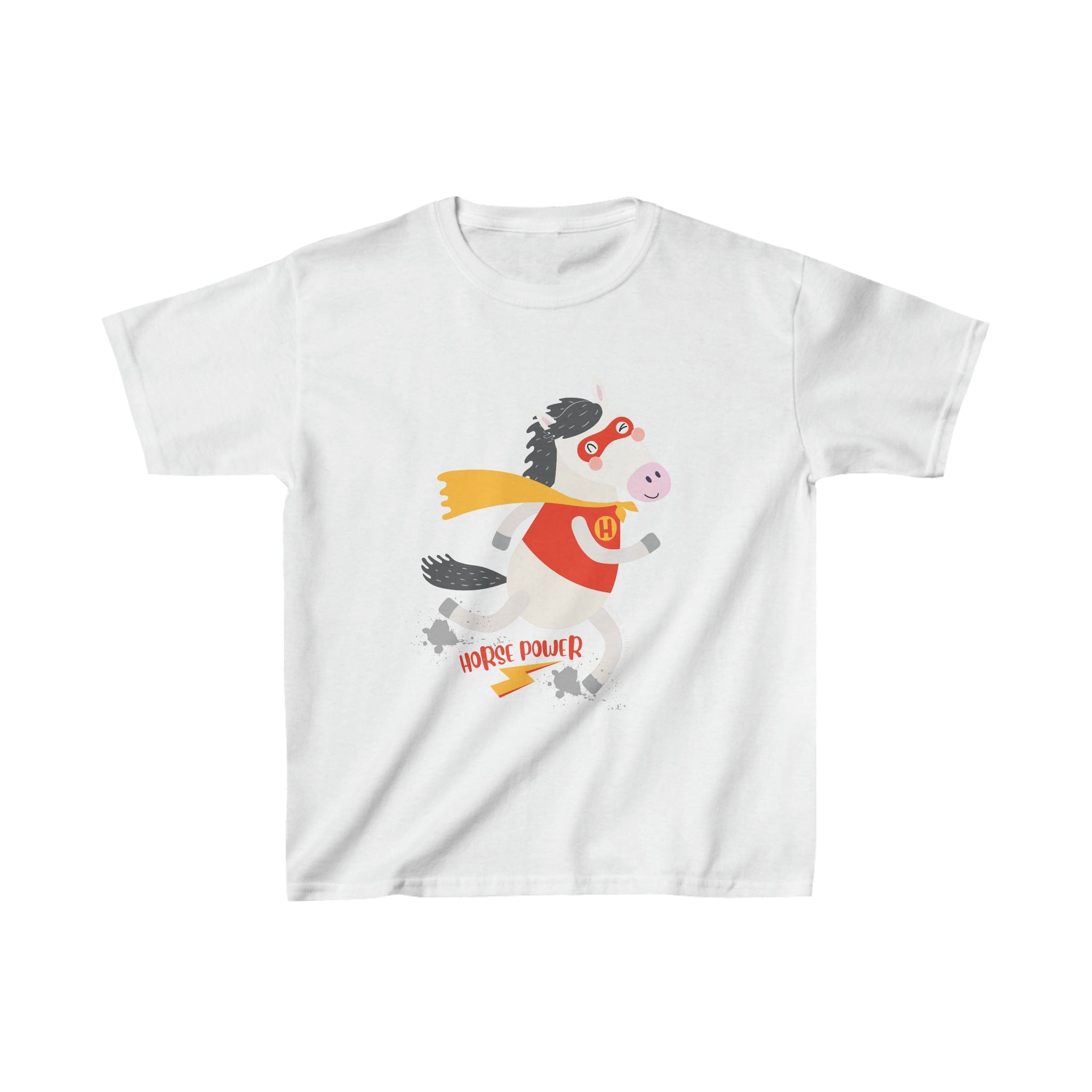 Urban SoulShine & co Kids clothes XS / White Horse Power (Kids T)