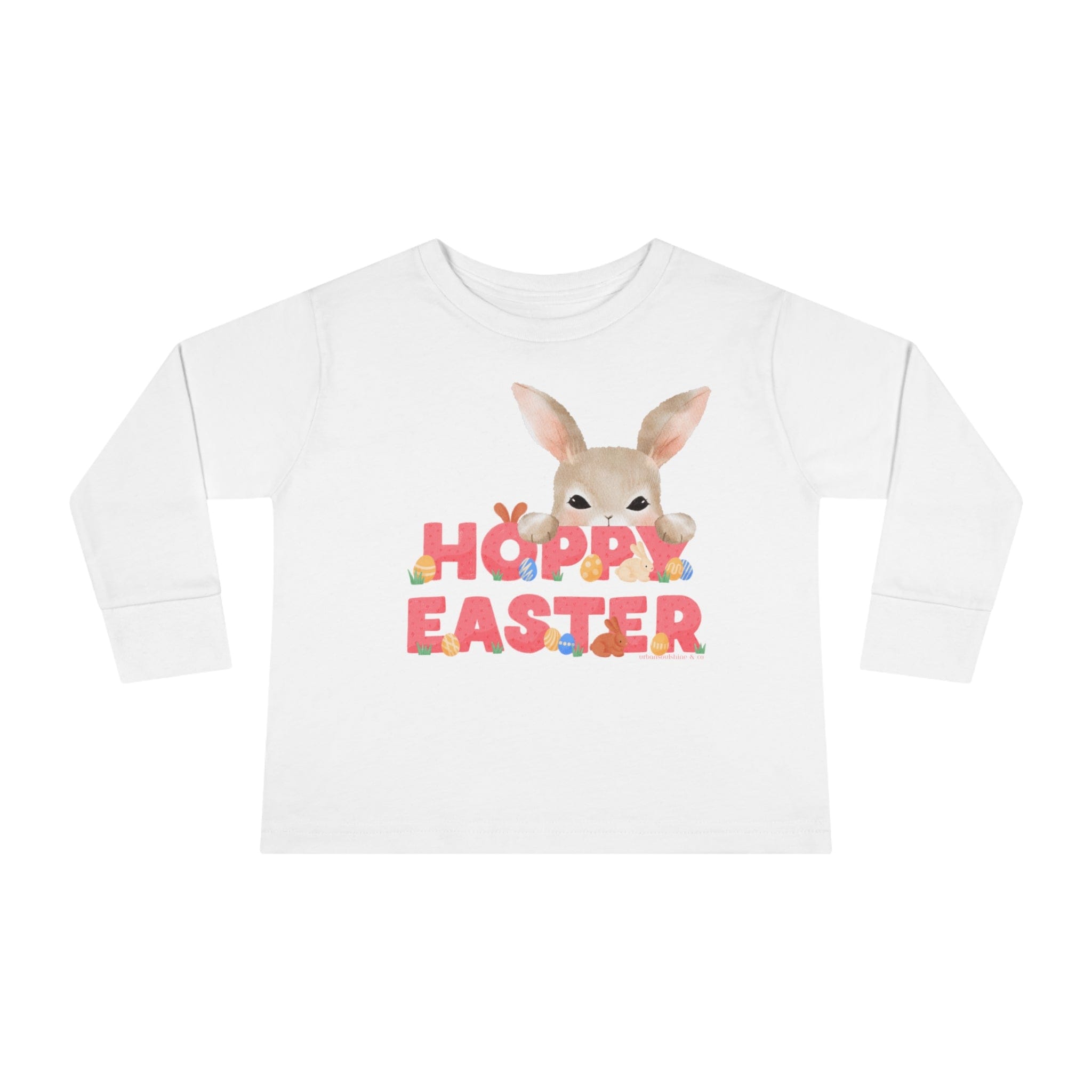  2T HOPPY Easter Long Sleeve Tee (Toddler)