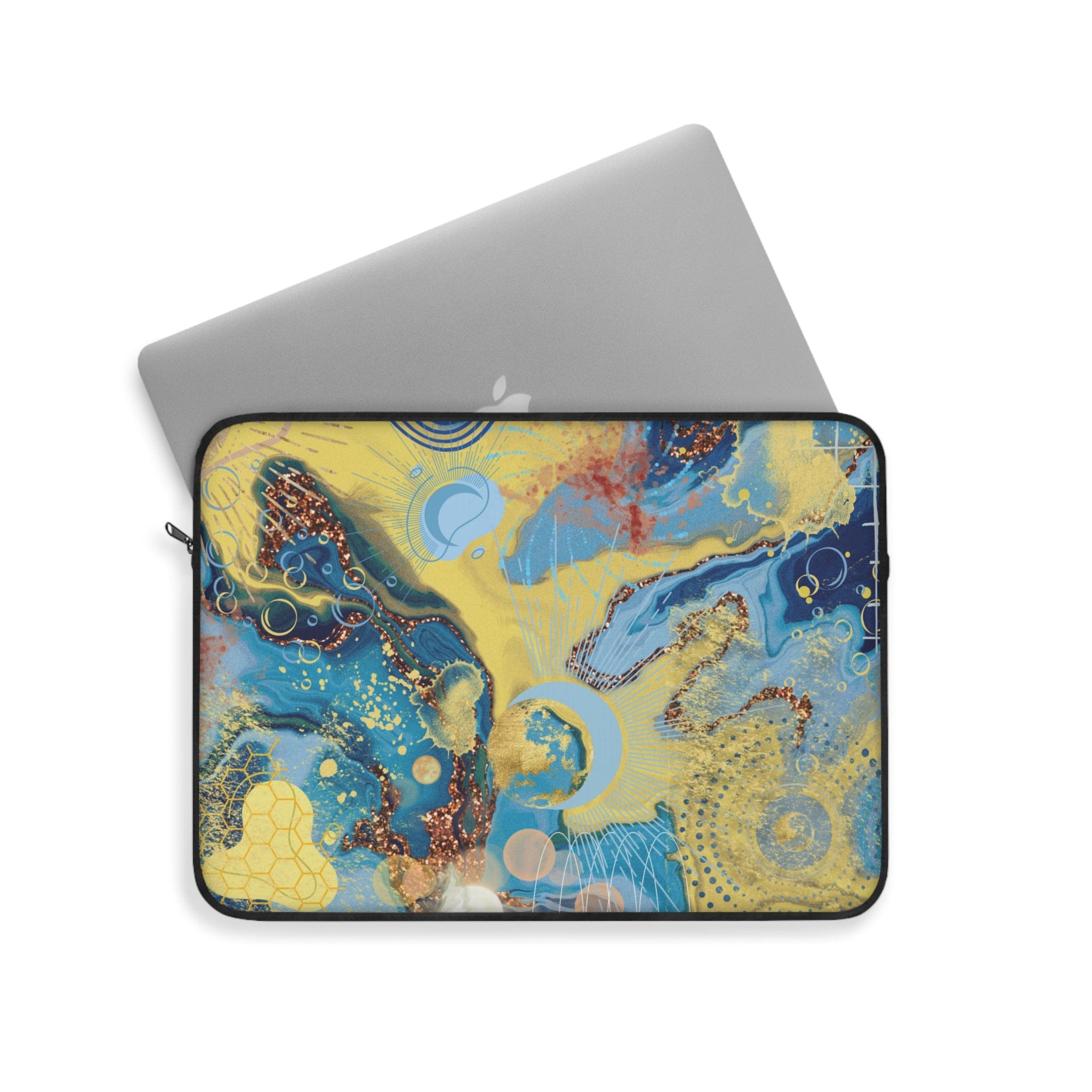 Urban SoulShine & co Laptop Sleeve 15" Abstract Blue Moon Laptop Sleeve