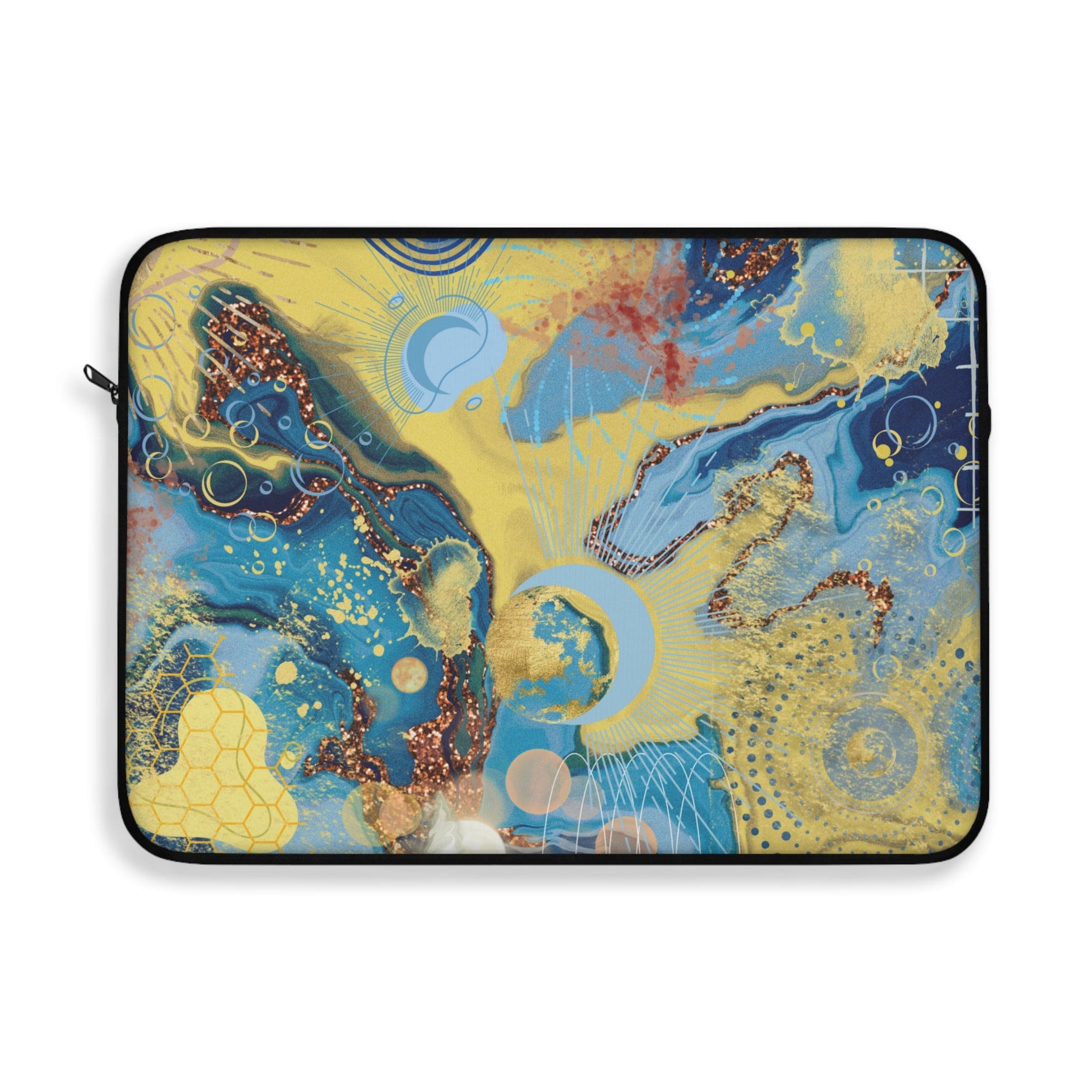 Urban SoulShine & co Laptop Sleeve Abstract Blue Moon Laptop Sleeve