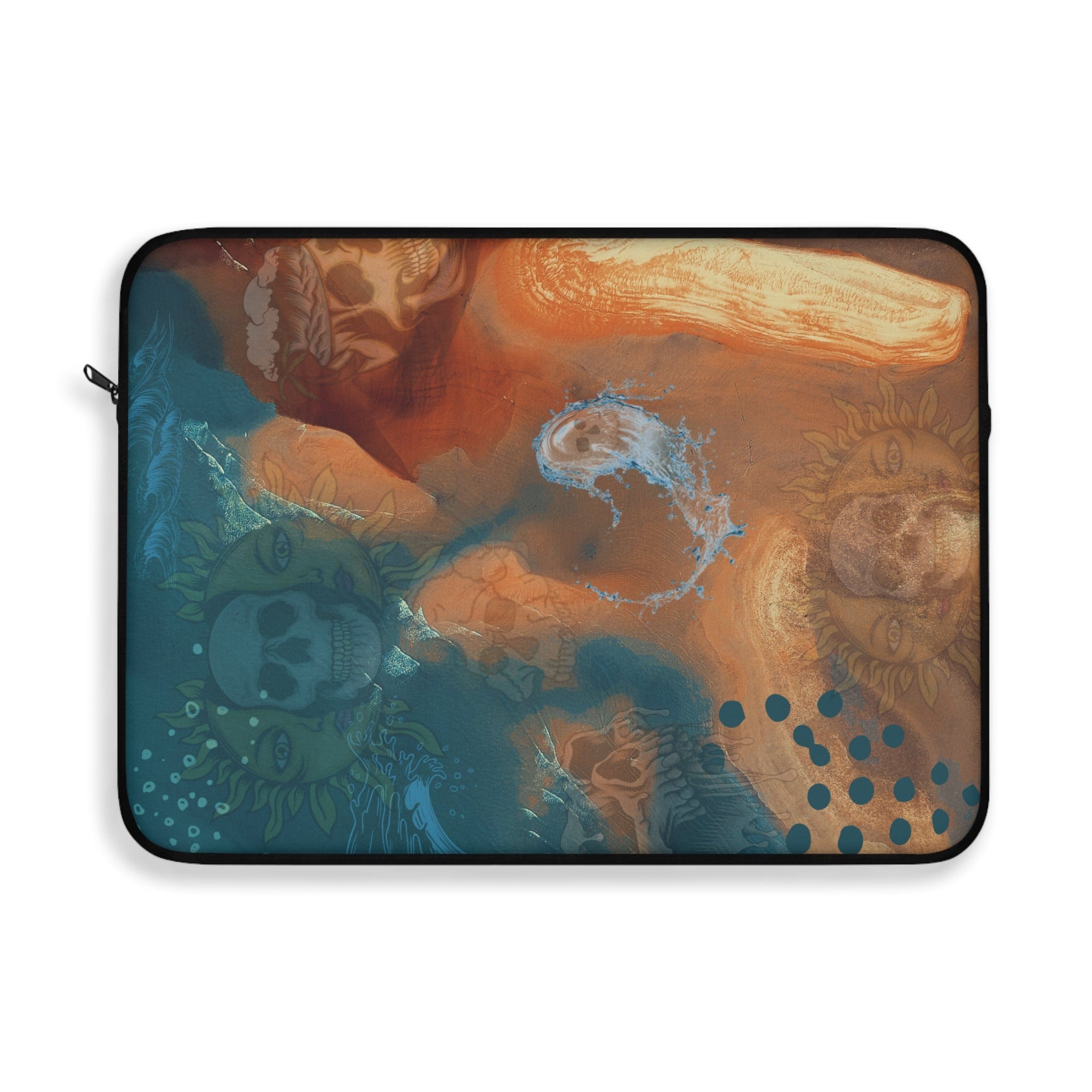 Urban SoulShine & co Laptop Sleeve Abstract Skull Island Custom Laptop Sleeve