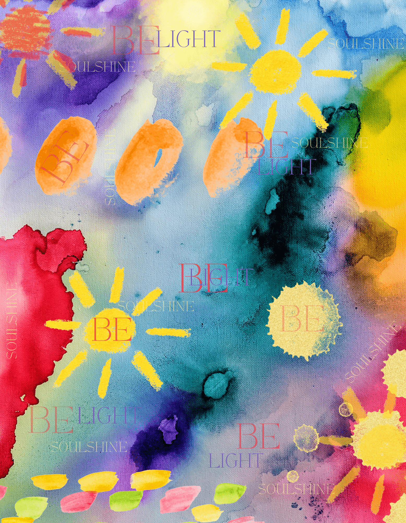 BE Light Color Splash Laptop Sleeve (3 sizes)