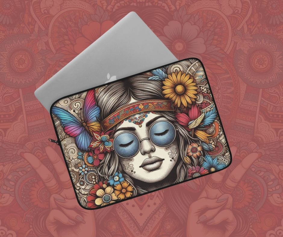 Urban SoulShine & co Laptop Sleeve BOHO Blossom Custom Laptop Sleeve (3 sizes)