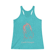 Urban SoulShine & co Light Weight Racerback Tank Top XS / Tri-Blend Tahiti Blue Gentle Strength Horse Light Weight Racerback Tank