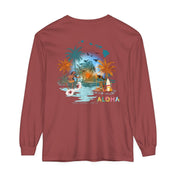 Urban SoulShine & co Long-sleeve Brick / S ALOHA Vibes Long Sleeve Tee (unisex)