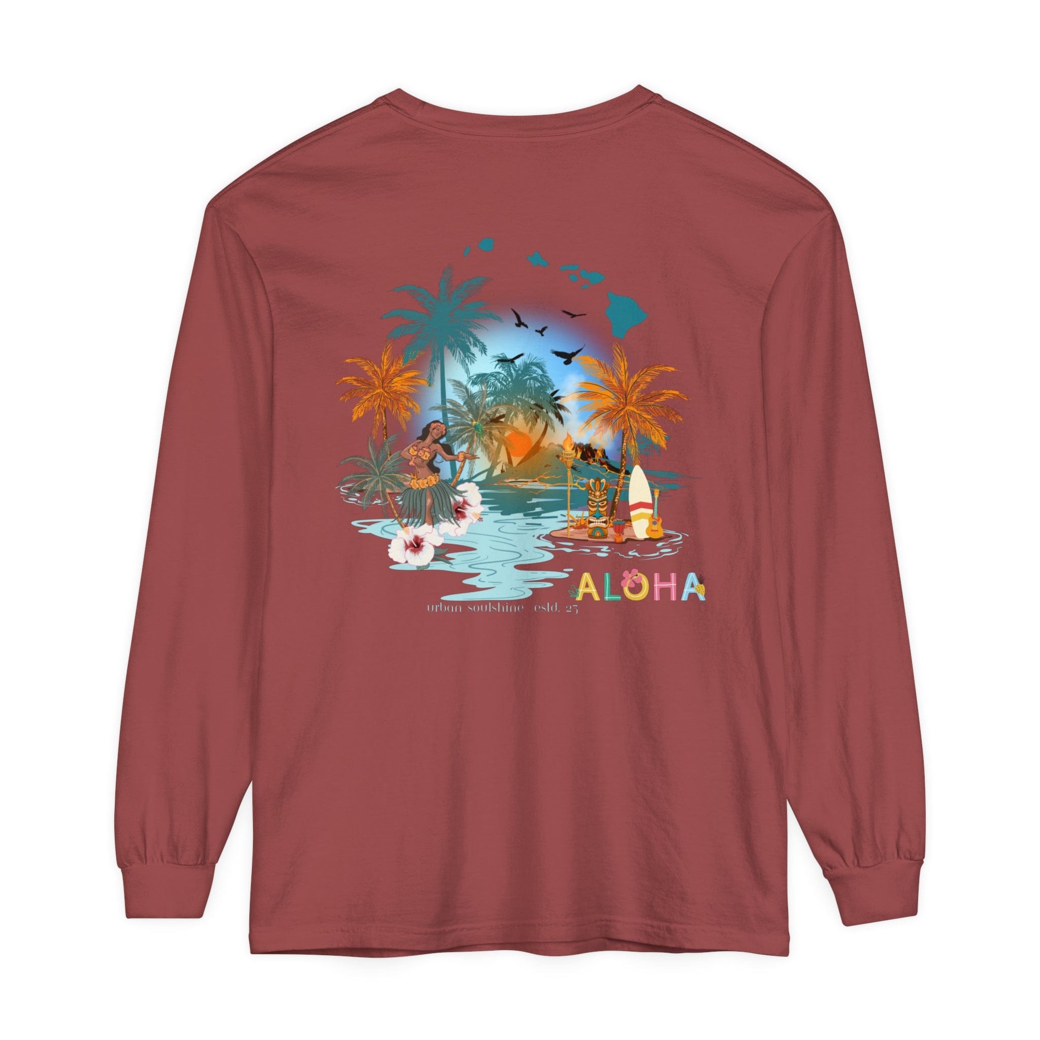  S ALOHA Vibes Long Sleeve Tee (unisex)