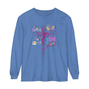 Urban SoulShine & co Long-sleeve Flo Blue / S I AM HIS Song Of Solomon 2:16 Long Sleeve Tee