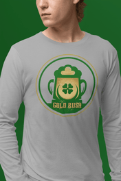 Urban SoulShine & co Long-sleeve Gold Rush Irish Beer Long Sleeve Tee (Unisex)