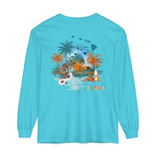 Urban SoulShine & co Long-sleeve Lagoon Blue / S ALOHA Vibes Long Sleeve Tee (unisex)