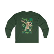 Urban SoulShine & co Long-sleeve M / Forest Green Can't Pinch This Irish Skeleton Dance Gildan Long Sleeve Tee (Unisex)