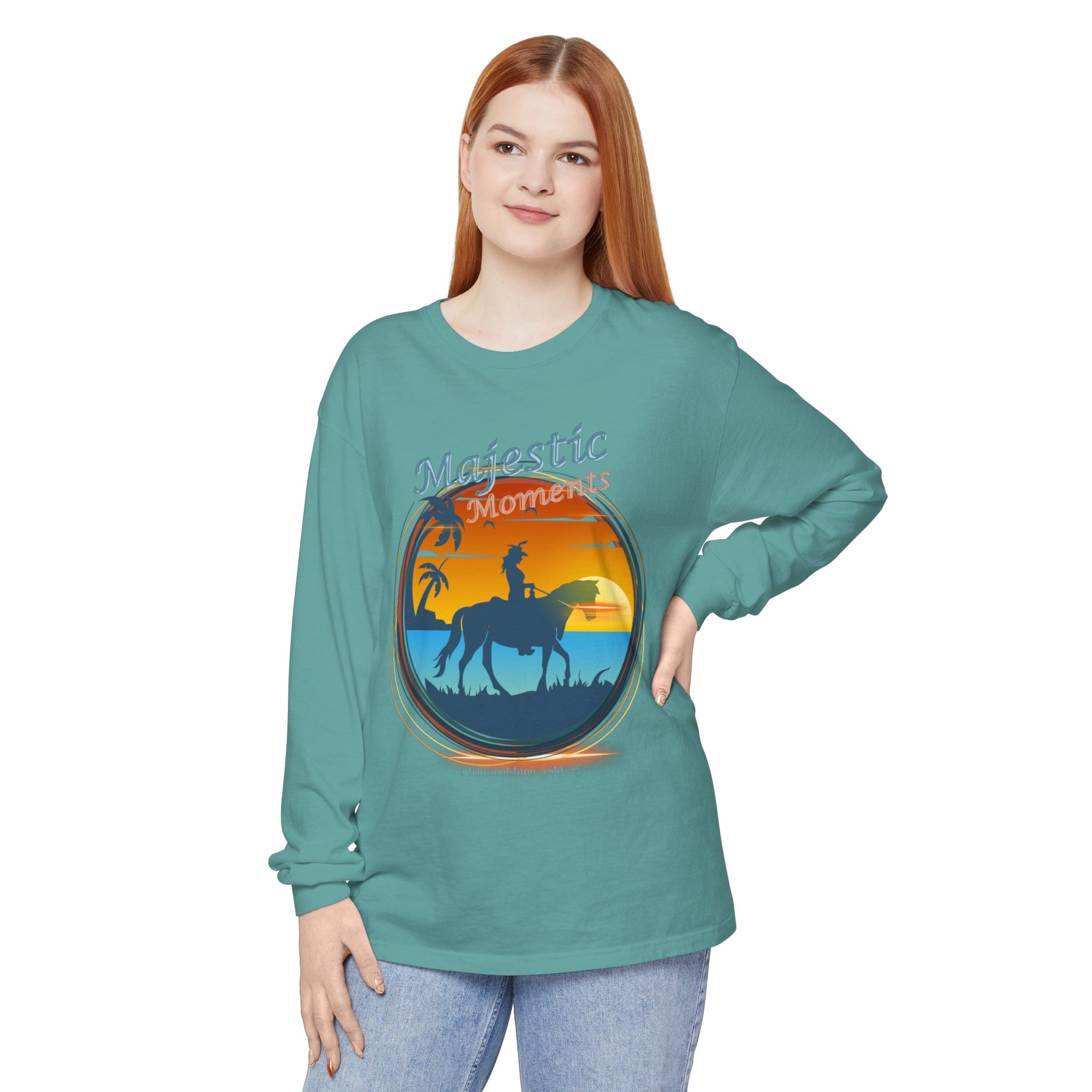 Urban SoulShine & co Long-sleeve Majestic Moments Horse Lover Long Sleeve Tee (unisex)