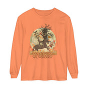 Urban SoulShine & co Long-sleeve Melon / S Spooked Horse Trail Long-Sleeve Halloween Tee (unisex)