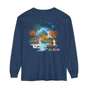 Urban SoulShine & co Long-sleeve Midnight / S ALOHA Vibes Long Sleeve Tee (unisex)