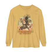 Urban SoulShine & co Long-sleeve Mustard / S Spooked Horse Trail Long-Sleeve Halloween Tee (unisex)