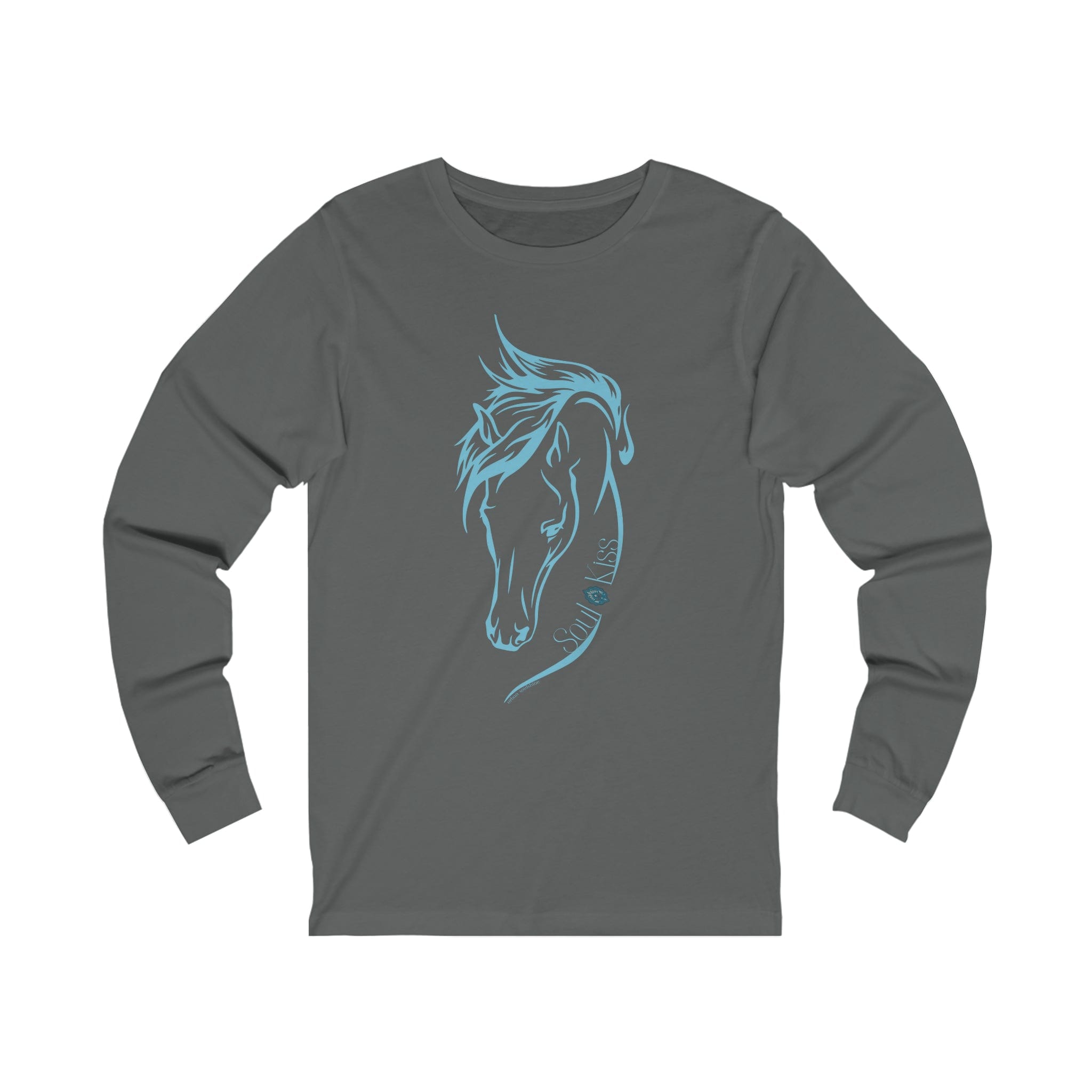  Asphalt Soul Kiss Horse Lover Long Sleeve Tee