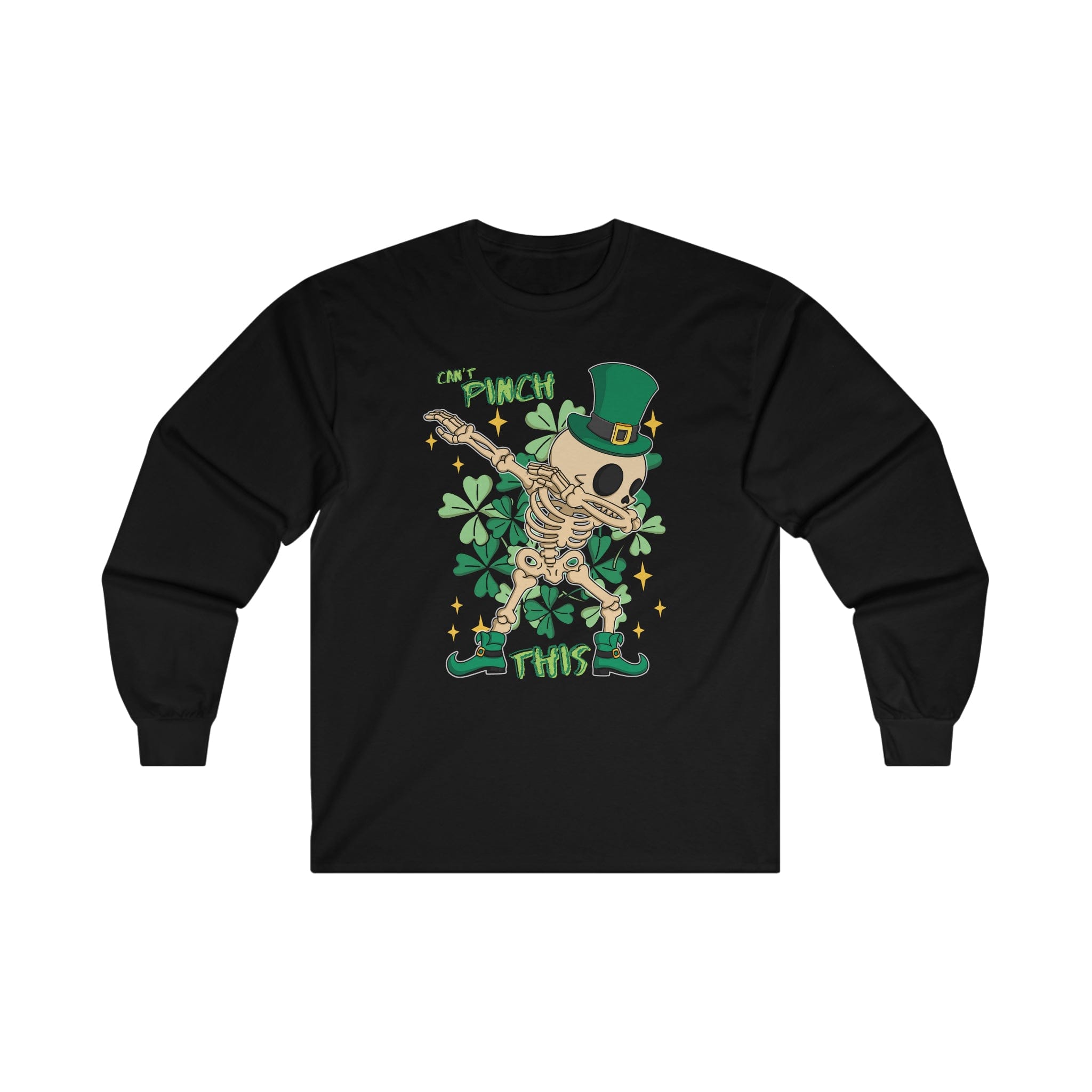 Urban SoulShine & co Long-sleeve S / Black Can't Pinch This Irish Skeleton Dance Gildan Long Sleeve Tee (Unisex)