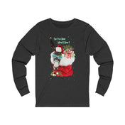 Urban SoulShine & co Long-sleeve S / Dark Grey Heather Do You Hear What I Hear Donkey Claus Long Sleeve Tee (Unisex)