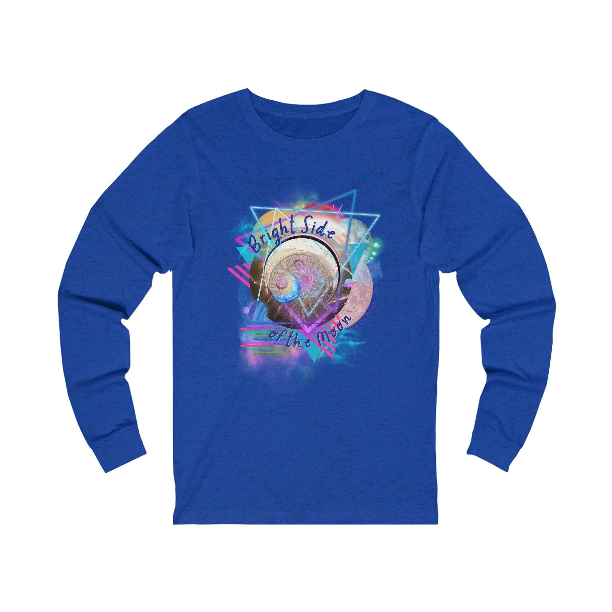  True Royal TriBlend Bright Side Of the Moon Long Sleeve Tee (unisex)