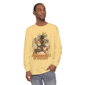 Urban SoulShine & co Long-sleeve Spooked Horse Trail Long-Sleeve Halloween Tee (unisex)