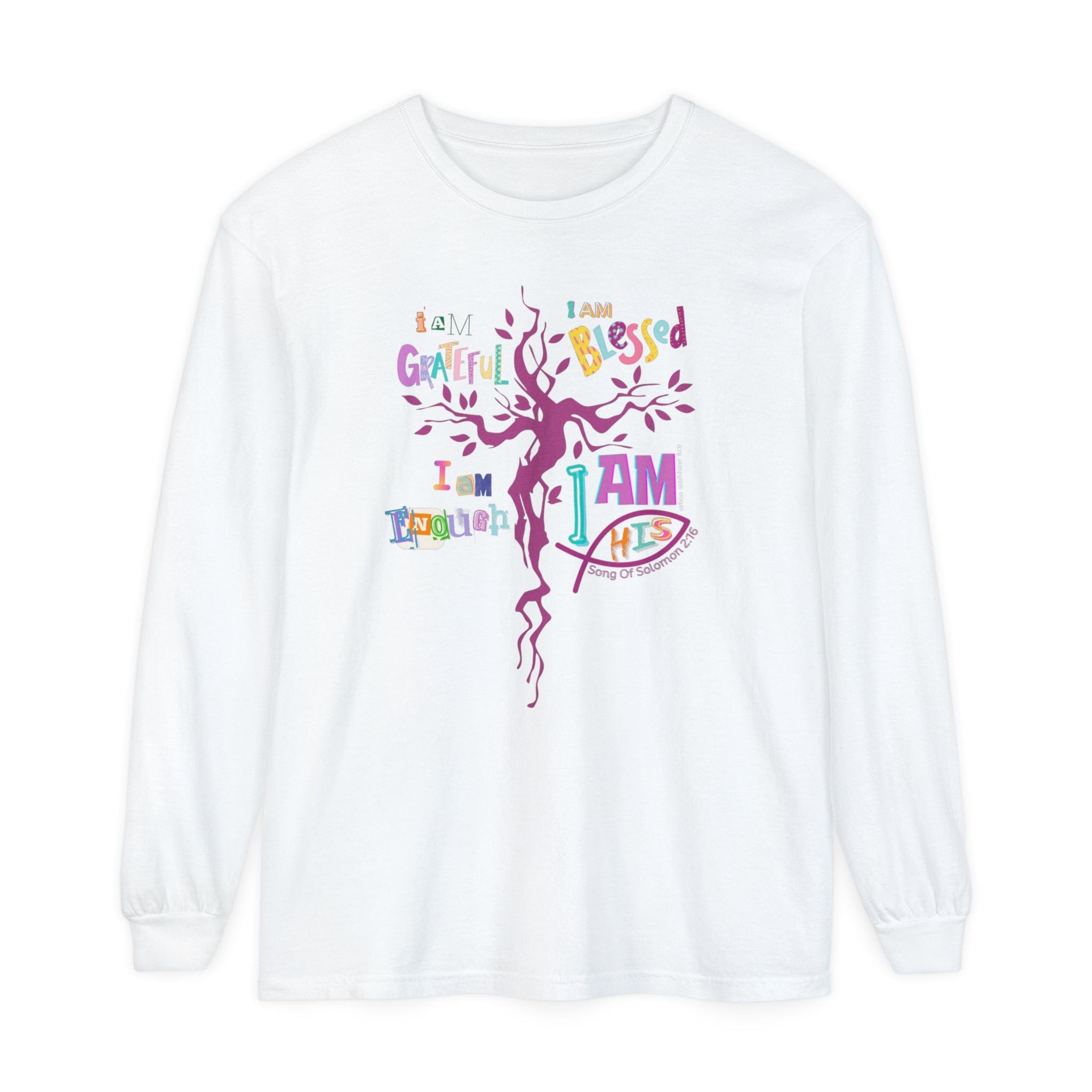 Urban SoulShine & co Long-sleeve White / S I AM HIS Song Of Solomon 2:16 Long Sleeve Tee