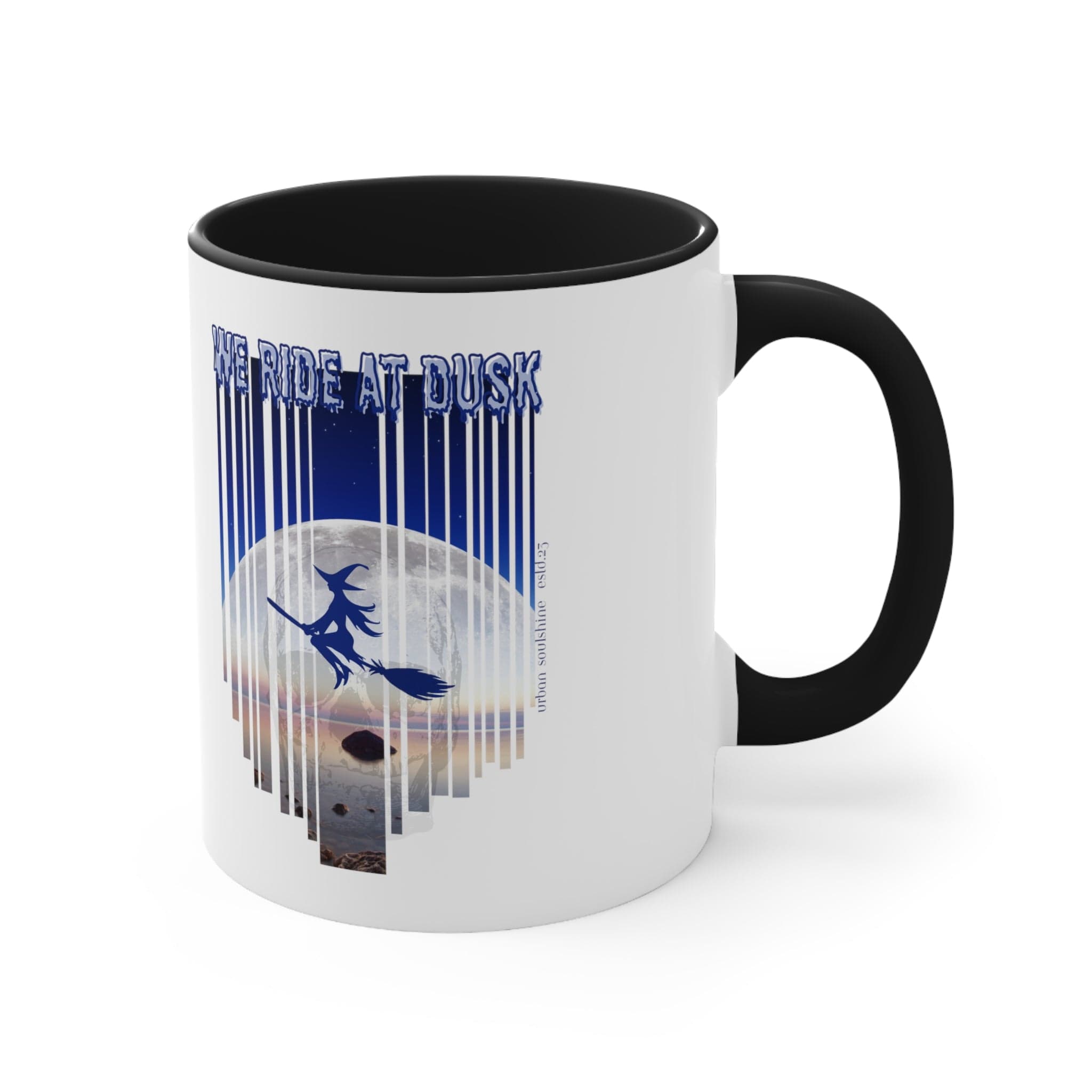 Urban SoulShine & co Mug We Ride At Dusk Moonlight Witch Flight Halloween Mug