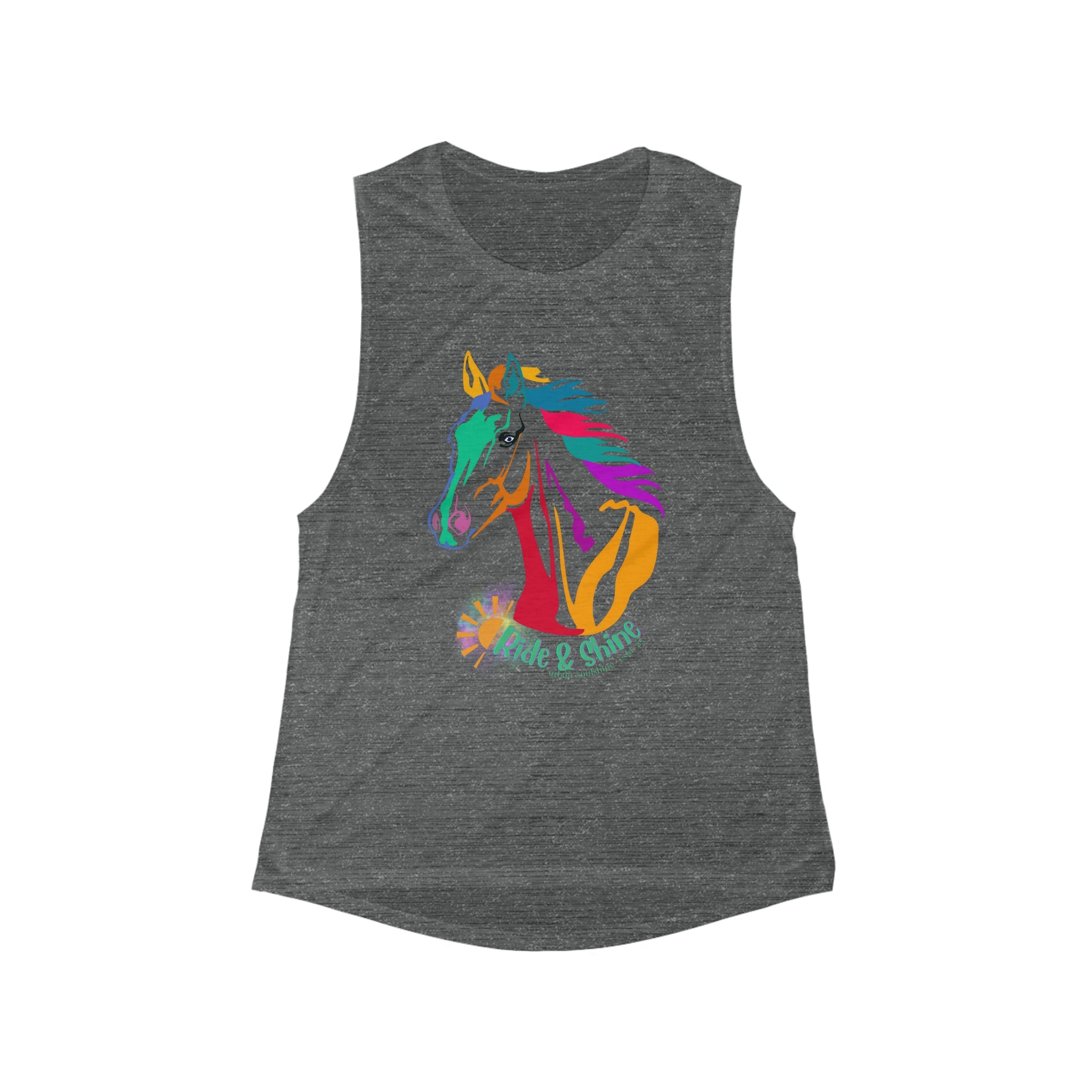 Urban SoulShine & co Muscle Tank S / Asphalt Slub Ride & Shine Women's Muscle Tank