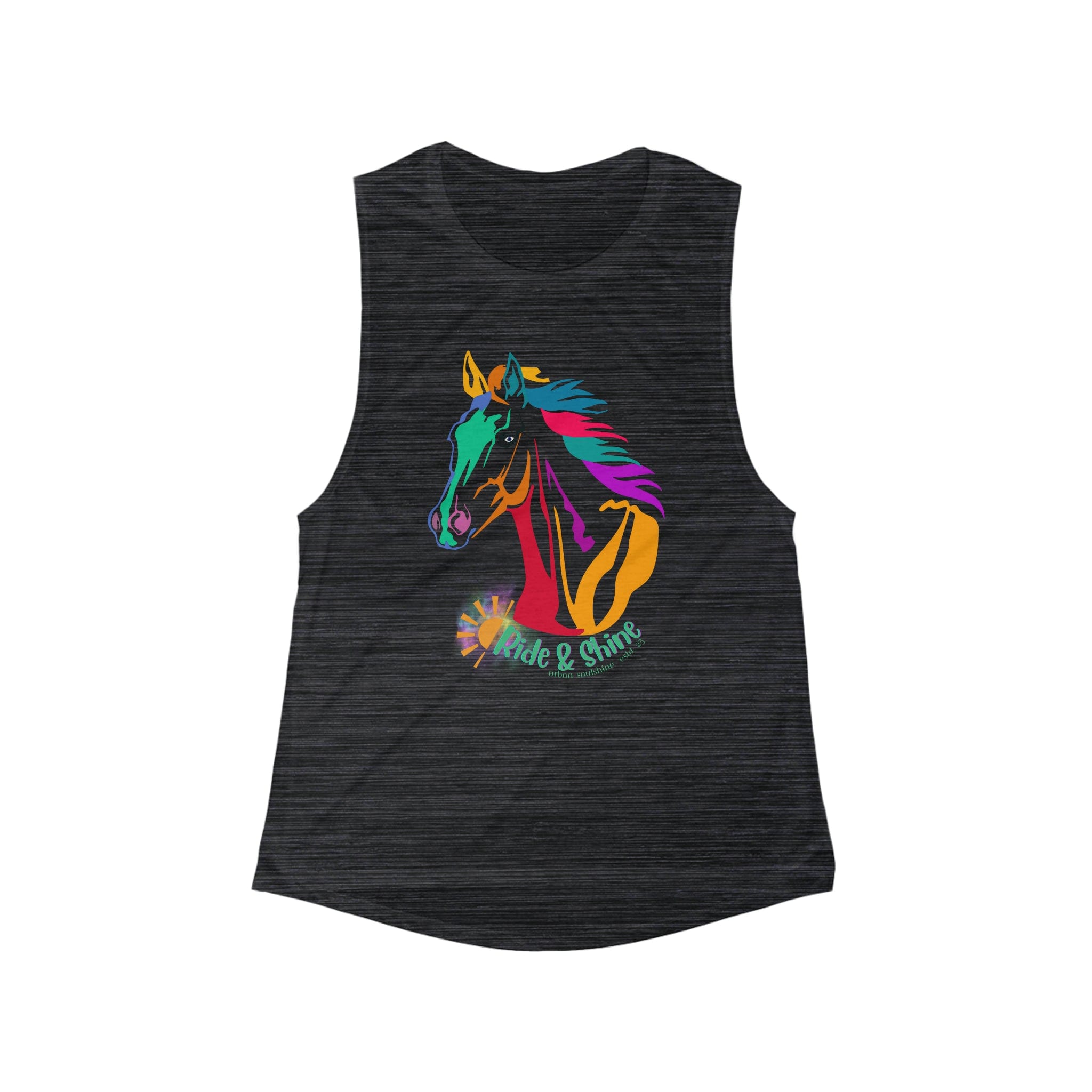 Urban SoulShine & co Muscle Tank S / Black Slub Ride & Shine Women's Muscle Tank