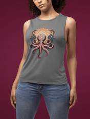 Urban SoulShine & co Muscle Tank Top The Mermaid Whisperer Octopus Flowy Muscle Tank