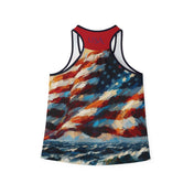 Urban SoulShine & co Performance Tank Top A Sea Of Freedom Performance Racerback Tank