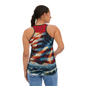 Urban SoulShine & co Performance Tank Top A Sea Of Freedom Performance Racerback Tank