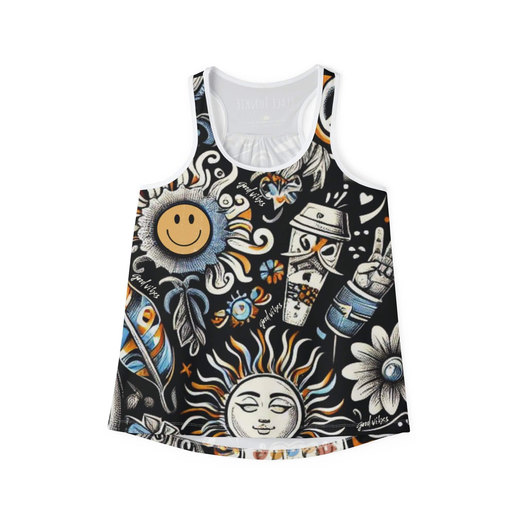 Urban SoulShine & co Performance Tank Top Peace Junkie Performance Racerback Tank