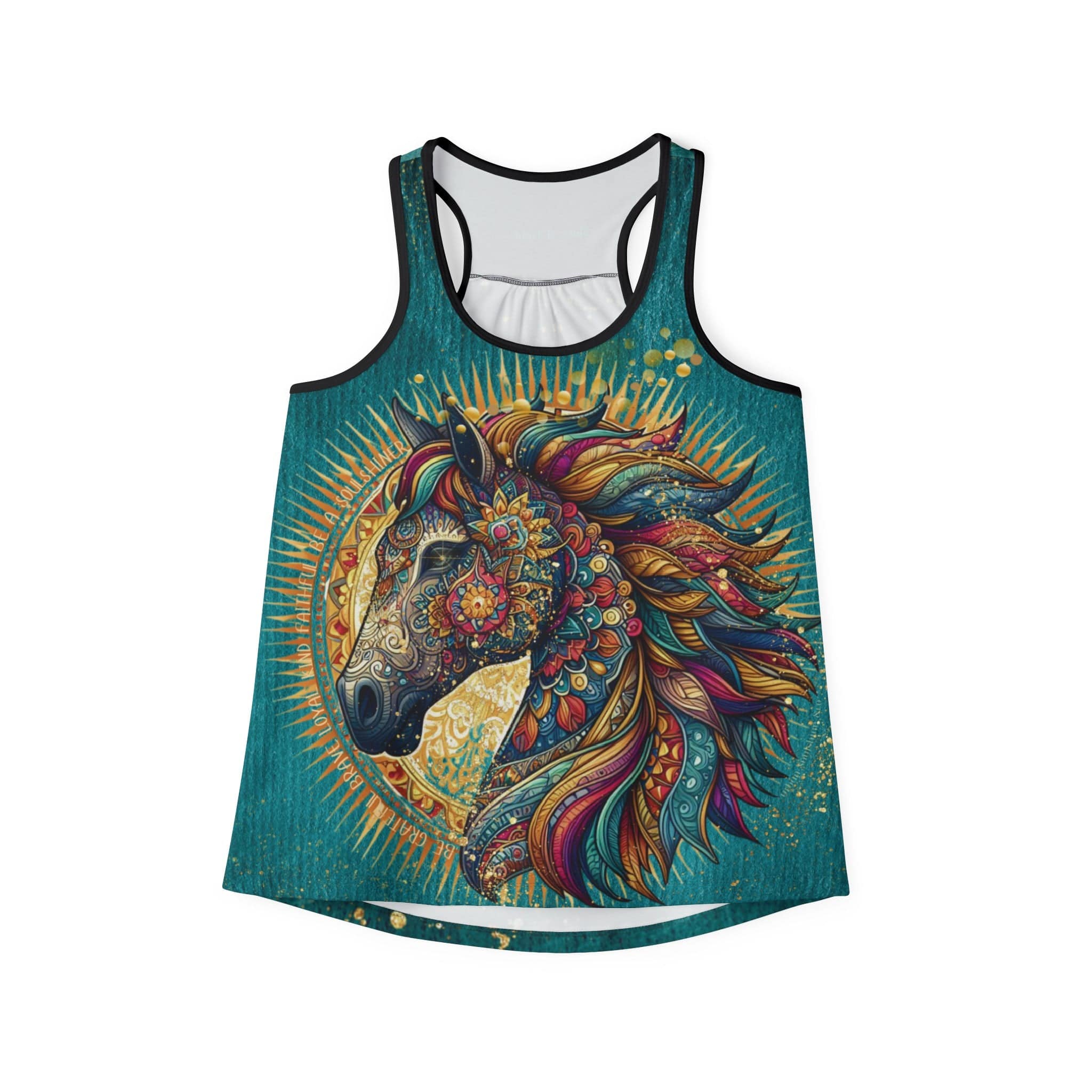 Urban SoulShine & co Performance Tank Top Radiant Stallion Perfomance Racerback Tank