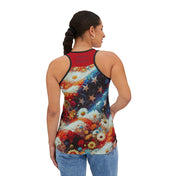 Urban SoulShine & co Performance Tank Top S / Black 'Merica Blooms Performance Racerback Tank