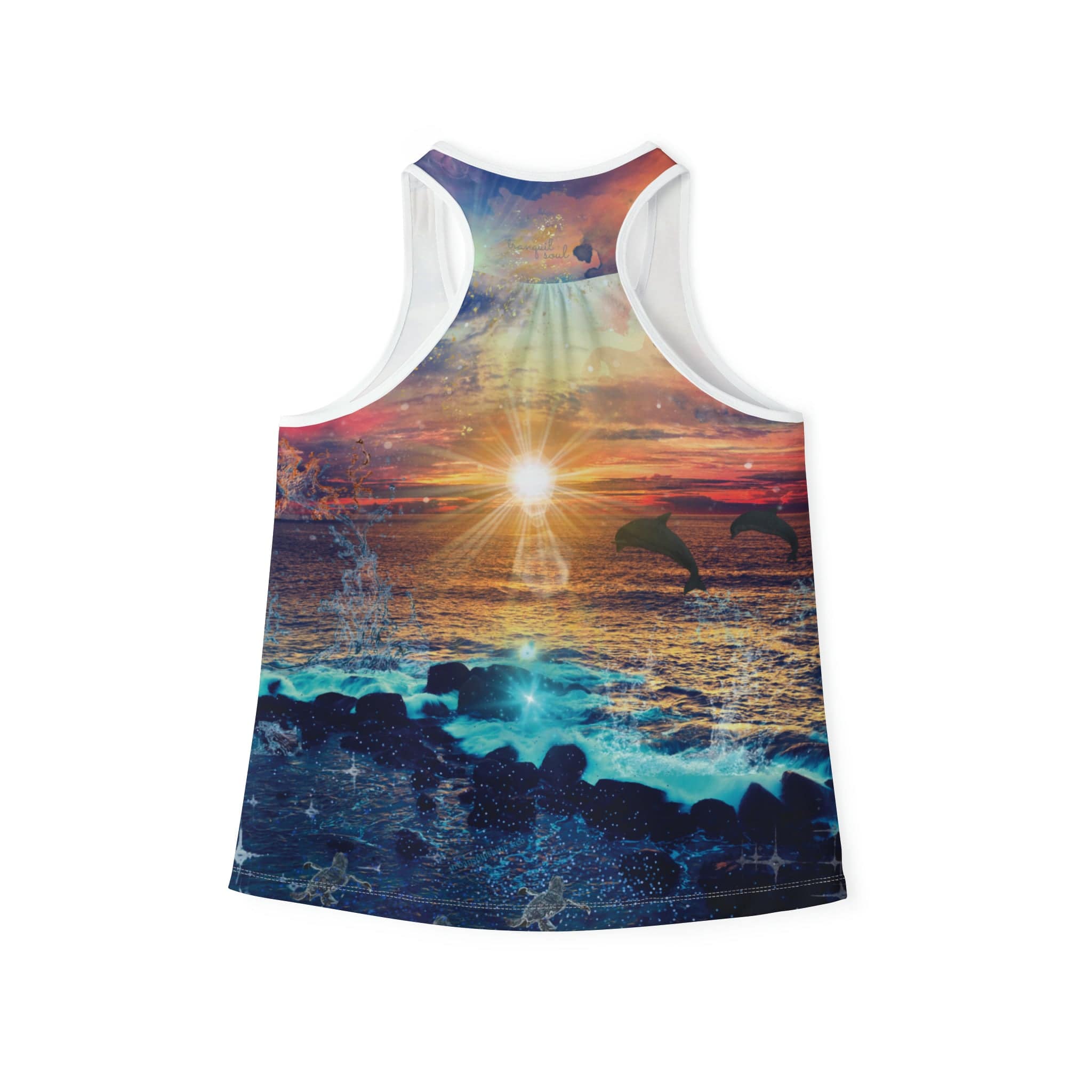 Urban SoulShine & co Performance Tank Top Tranquil Soul Performance Racerback Tank