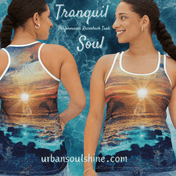 Urban SoulShine & co Performance Tank Top Tranquil Soul Performance Racerback Tank