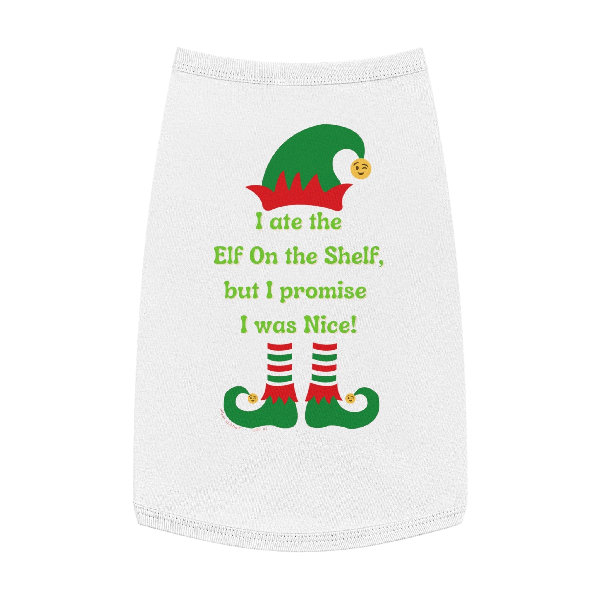 Urban SoulShine & co Pets I Ate the Elf On the Shelf Holiday Pet Shirt