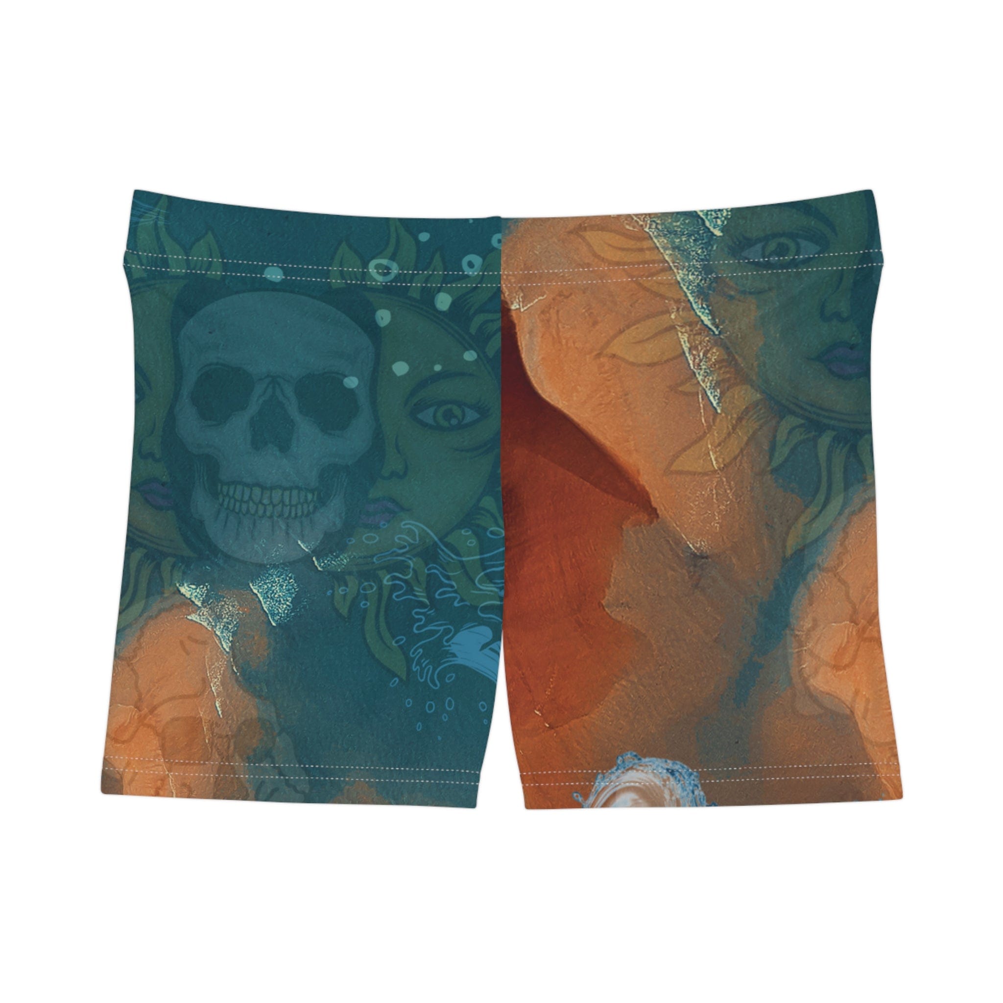 Skull Island Moisture-Wicking Shorts Brushed Faux Suede