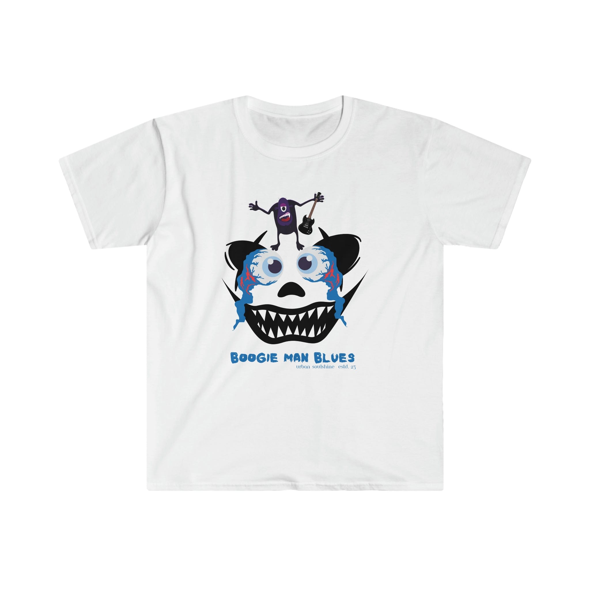 Urban SoulShine & co Soft Style T-Shirt White / S Boogie Man Blues Tee (unisex)