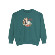 Urban SoulShine & co Sweatshirt A Horse Lover's Christmas Garment-Dyed Sweatshirt