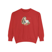 Urban SoulShine & co Sweatshirt A Horse Lover's Christmas Garment-Dyed Sweatshirt