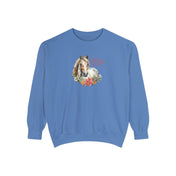 Urban SoulShine & co Sweatshirt A Horse Lover's Christmas Garment-Dyed Sweatshirt