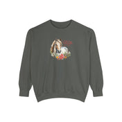 Urban SoulShine & co Sweatshirt A Horse Lover's Christmas Garment-Dyed Sweatshirt